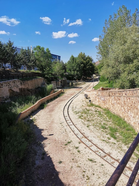 写真 ウトリラス鉱山博物館の鉄道線路