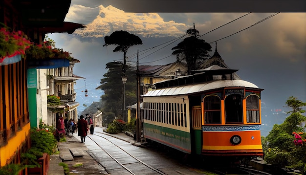 A train on the tracks in shimla