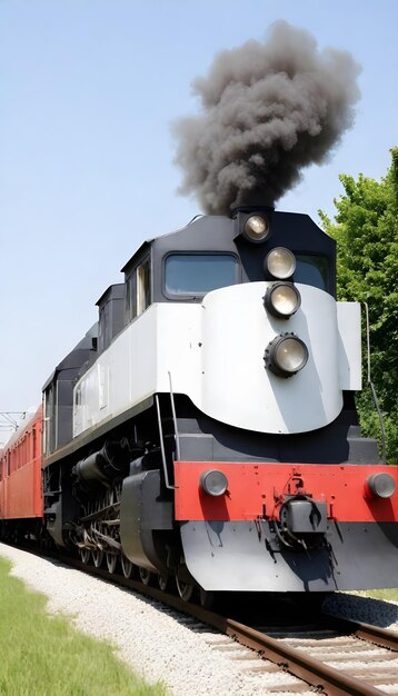 a train with the number 37 on the front is going down the track