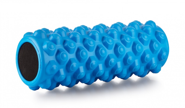 Training blue massage roller