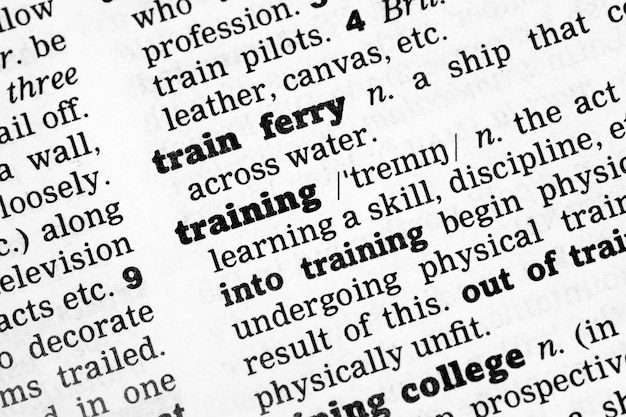 Training Dictionary Definition