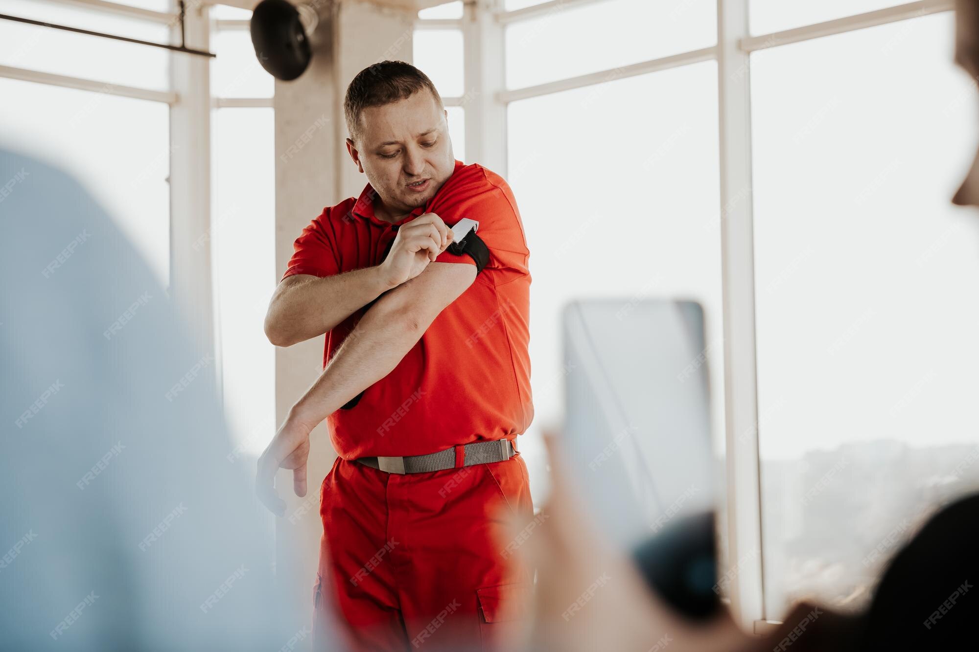 Premium Photo | Training on emergency medical care was conducted by a
