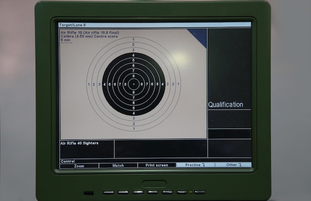 Foto training en competitie van luchtgeweer