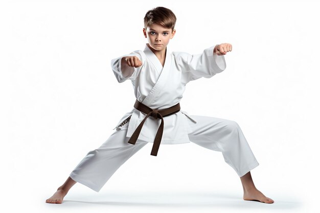 Foto guida di addestramento per la pratica del karate