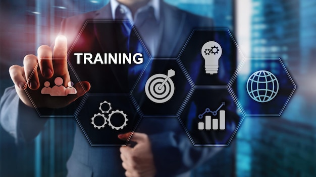 Training Personal developmentBusiness and education ELearning concept