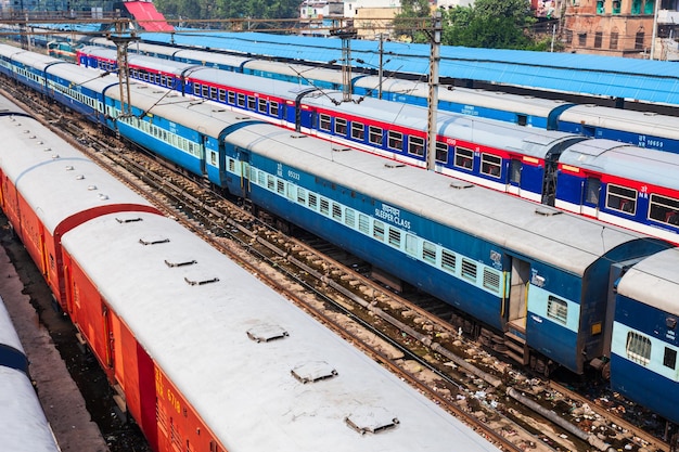 Trains New Delhi railway station India