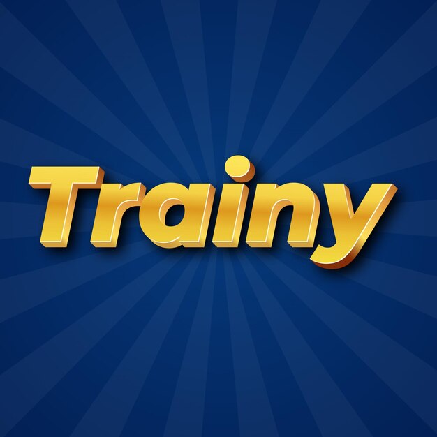 Trainy 텍스트 효과 Gold JPG 매력적인 배경 카드 사진