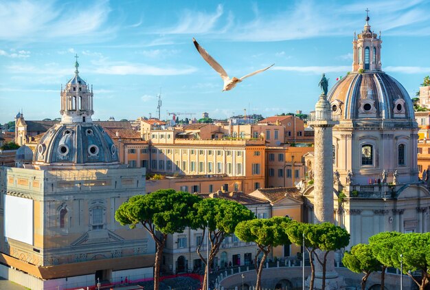 Trajan column in Rome