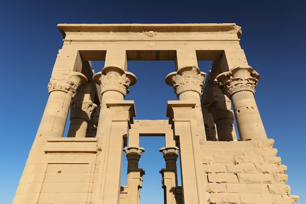 Trajan kiosk of philae temple in aswan egypt