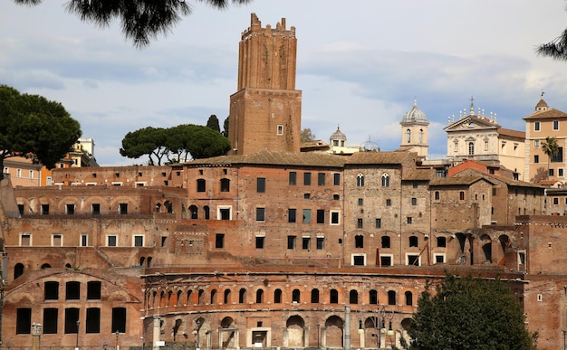 이탈리아 로마의 Trajan's Market Mercati Traianei