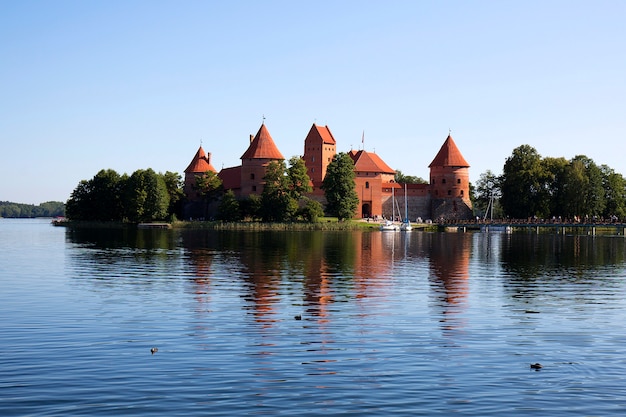 Trakai Island Castle in Lithuania 