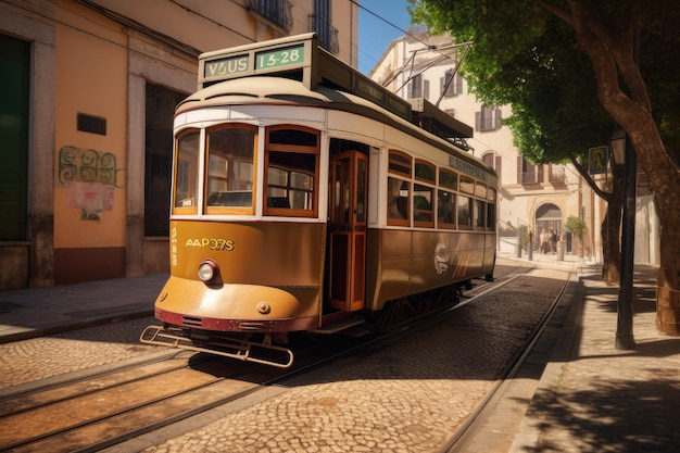 Foto tram o treno in città