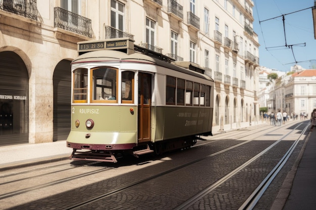 Foto tram o treno in città