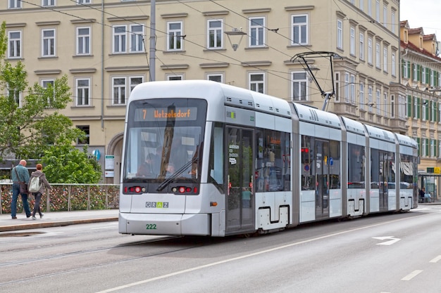 Tramway of the Line 7 in Graz