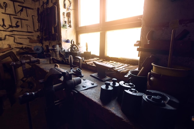 tranditional smithy workshop tools