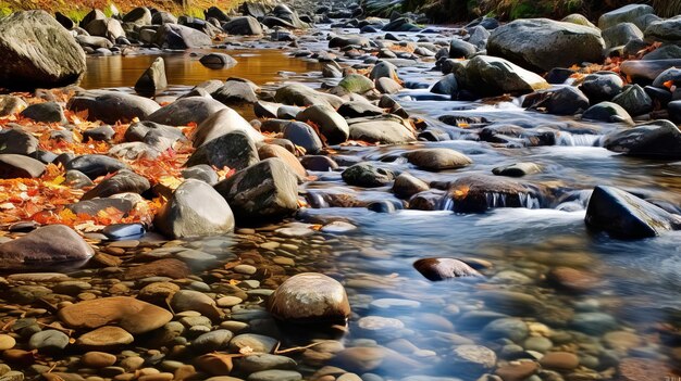 Tranquil Autumn River Captivating Landscape Photography
