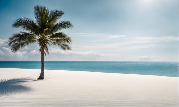 Tranquil Azure Ocean Beach Scene