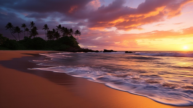 Tranquil Beach Sunset