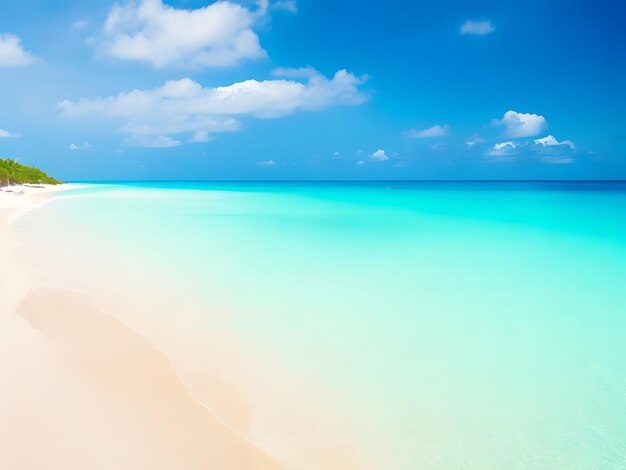 A tranquil beach with golden sand and turquoise water