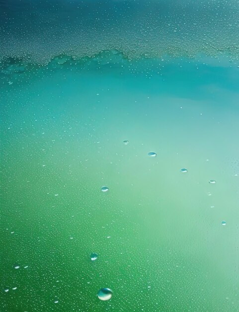 Tranquil Beauty Glass Windows with Glistening Water Drops and Snow