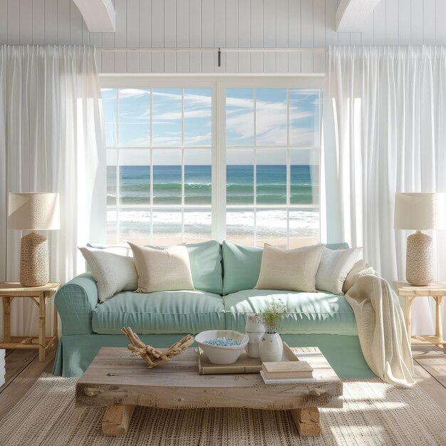 Tranquil Coastal Living Room