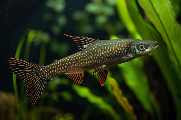 Tranquil Dace Swimming in Clear River Waters