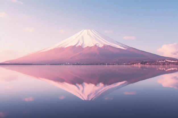 Tranquil Dawn at Mount Fuji