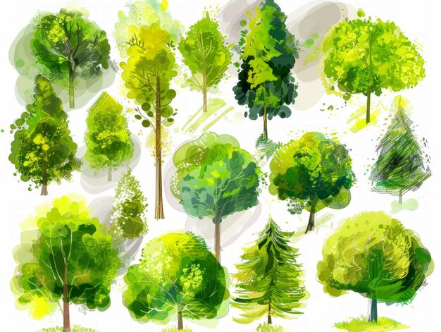 Фото Спокойный лес и парковый ландшафт для природы вдохновленный дизайн генеративный ии
