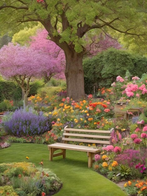 A tranquil garden