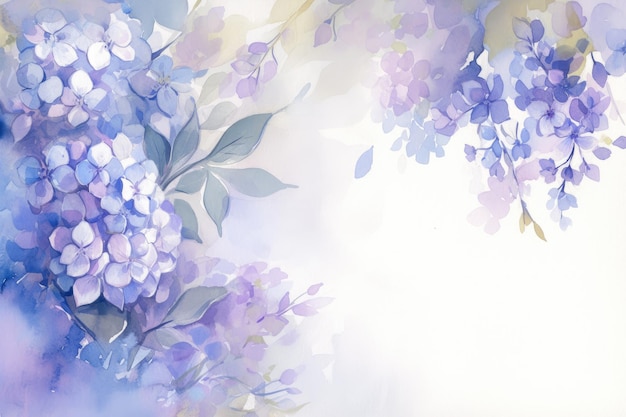 Photo tranquil hortensia background for designs