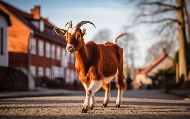 A Tranquil Journey for the Goat