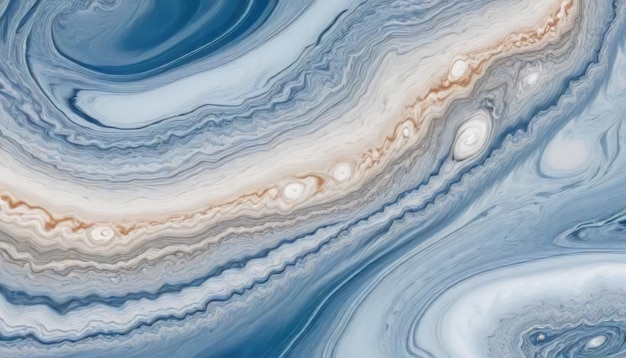 Tranquil Jupiter Storms Hypnotiserende Abstracte achtergrond in Powder Blue Cadet Blue en Moccasin Hu