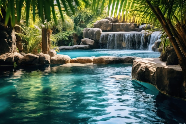 Tranquil Oasis A Serene Water Background for Relaxation and Spa Vibes