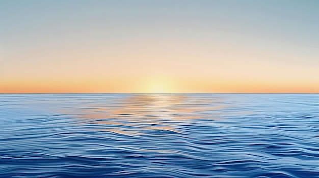 Photo tranquil ocean sunset