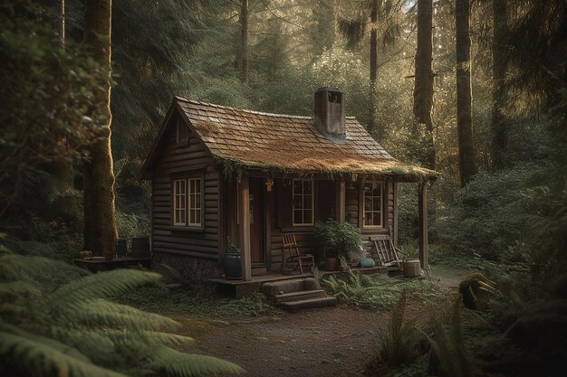 Tranquil Retreat Small Cabin in the Woods