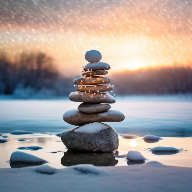 tranquil stacking free photo HD background