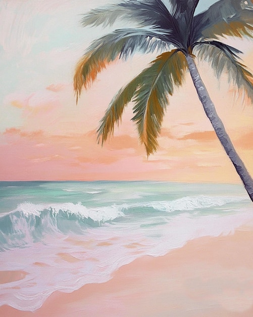 tranquil sunset beach