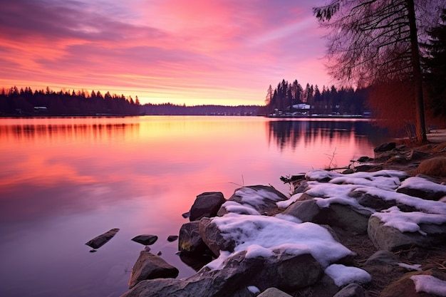 Tranquil Twilight Tales Beautiful Scenery photo