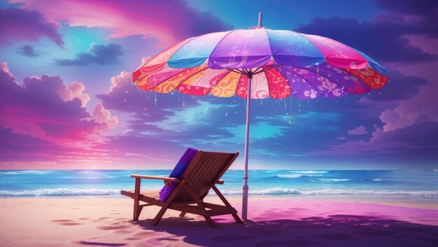 Tranquility by the beach chair