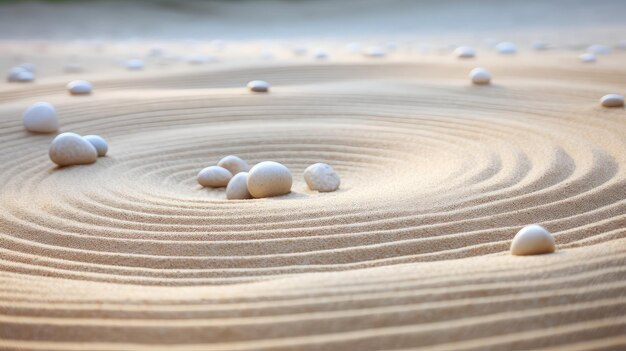 Tranquility sand zen background