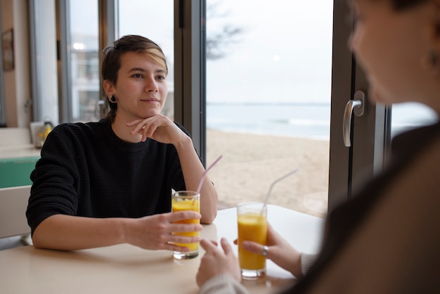 Photo trans couple on a date