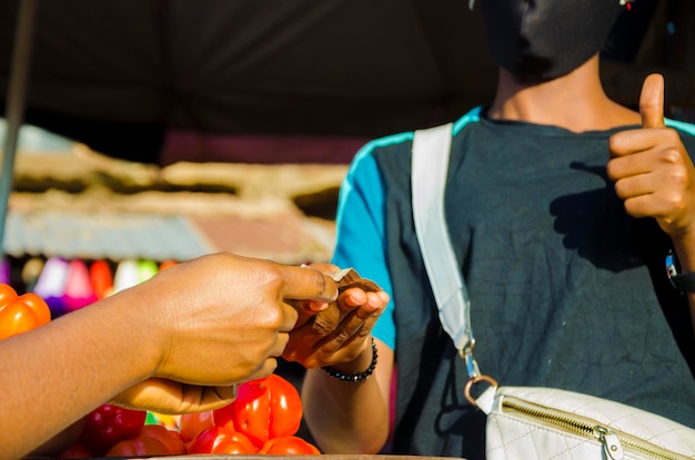 Transactie tussen een handelaar en haar klant