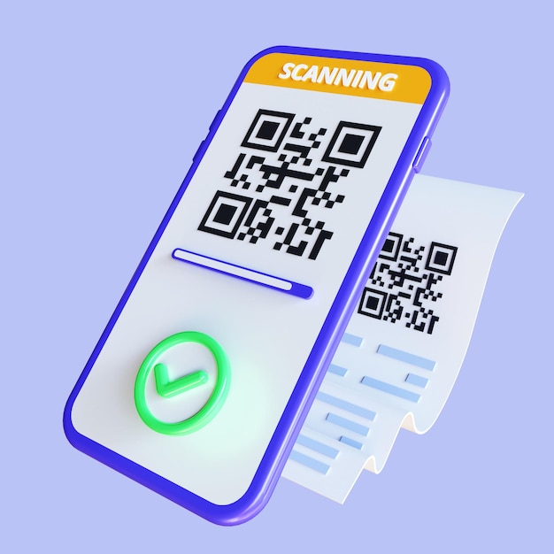 Транзакция с QR-кодом при продвижении специального предложения онлайн-оплаты через смартфон