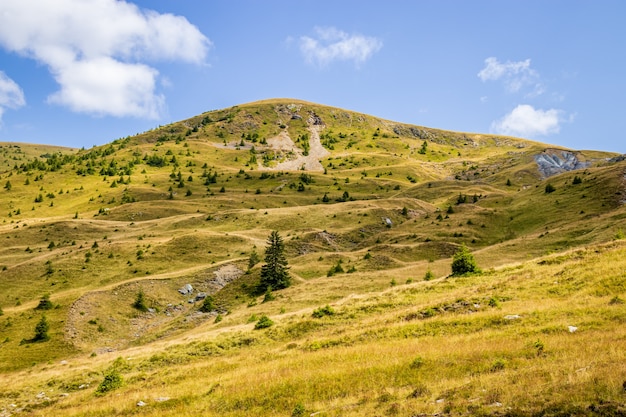 Transalpina Road-weergave in de Karpaten in Roemenië