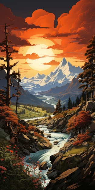 Transcendent Landscape Painting Inspired By Martin Ansin