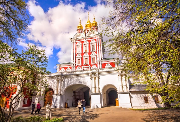 Transfiguratiepoort Kerk Novodevichy-klooster Moskou