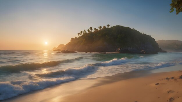 transforming the beach into a canvas of ethereal beauty