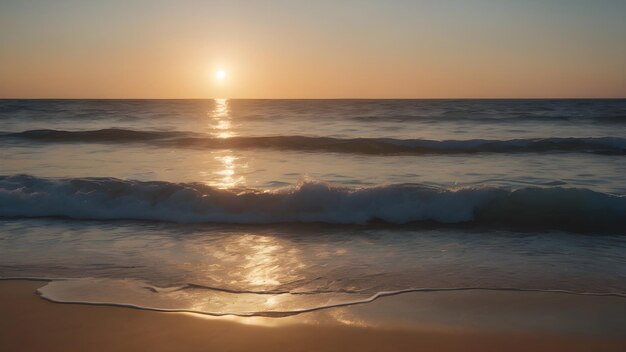 transforming the beach into a canvas of ethereal beauty