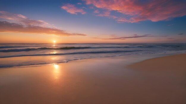 transforming the beach into a canvas of ethereal beauty