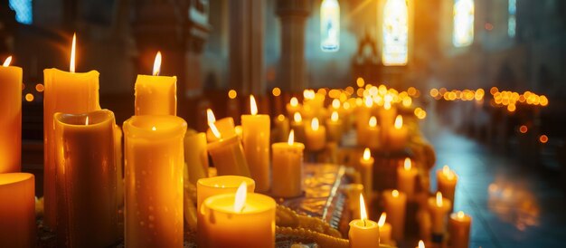 Transforming candles in a place of worship